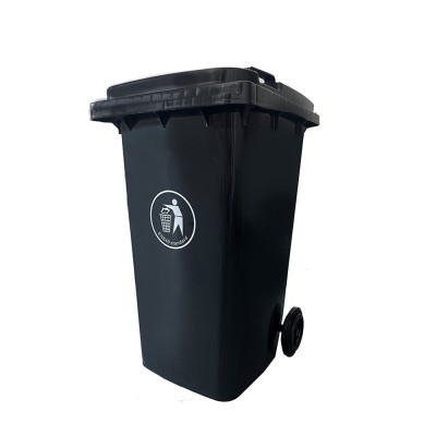 Container deșeuri 240L negru foto