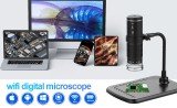Microscop Digital Wireless - Profesional + Multifuncțional - 50X-1000X Mărire Portabil Portabil USB cu Stativ Flexibil Pentru iPhone Android PC