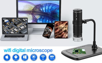 Microscop Digital Wireless - Profesional + Multifuncțional - 50X-1000X Mărire Portabil Portabil USB cu Stativ Flexibil Pentru iPhone Android PC foto