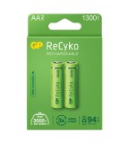 Duo GP ReCyco+ AA / Mignon / HR6 / LR6 1300mAh Baterii reincarcabile - 1300 Series-Conținutul pachetului 1x Blister