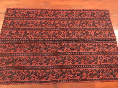 arta / traditie / rustic / design - Cuvertura , Macat , Scoarta , Patura taraneasca realizata manual la razboiul de tesut ! foto