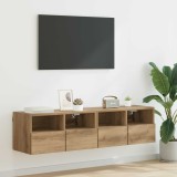 vidaXL Dulapuri pentru TV 2 pcs Stejar Artizanal 60 x 30 x 30 cm 882925