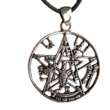Pandantiv talisman din argint Tetragramaton