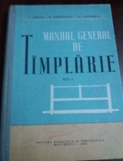 MANUAL GENERAL DE TAMPLARIE VOLUMUL I TD foto