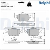 Set placute frana disc Audi A1, A3, Tt; Seat Altea, Altea XL, Ibiza IV; Skoda Fabia II, Fabia III, Octavia II; VW Beetle, Caddy III, Cc B7, OE