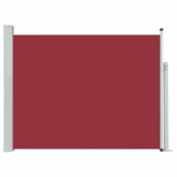 Cumpara ieftin Copertina laterala retractabila de terasa, rosu, 140x500 cm