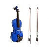 Vioara Clasica 4/4 Albastra, Lemn, Toc+Arcus, Incepatori/Avansati, 59cm, Ideallstore