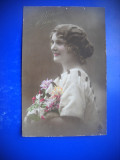 HOPCT 95995 ANUL 1919 -FEMEI FEMEI-ROMANTICA-FELICITARE FRANTA-FR-CIRCULATA, Printata