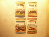 Set 4 perechi Grenadines , Bequia si Union 1985 - Trenuri, Locomotive