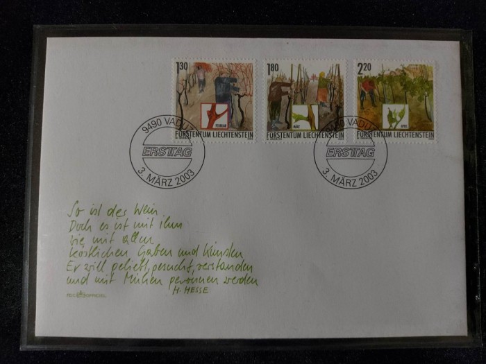 Liechtenstein - 2003 - FDC