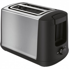 Prajitor de paine Tefal TT340830, 850 W, 2 felii, Negru/Argintiu