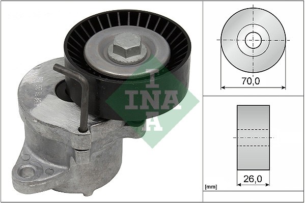 INA 534 0439 10 Intinzator curea, curea distributie