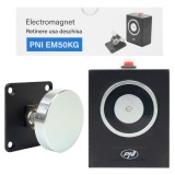 Electromagnet de retinere PNI EM50KG Fail Safe, forta de deschidere 50kg, alimentare 12V / 24V