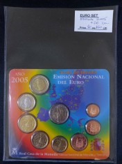 Spania 2005 - Set complet de euro bancar + monedă comemorativă de 2 euro