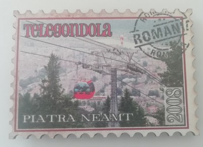 D1 - Magnet frigider - tematica turism - Piatra Neamt - Romania 1 foto
