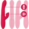 Vibrator multifunctional garantat &ndash; combina mai multe tipuri de stimulare pentru o experienta completa: miscare sus-jos, stimulare clitoridiana cu efe