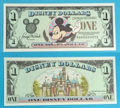 SUA Disneyland (USA) 1 Disney Dollar 1998 &#039;Mickey Mouse 1998&#039; UNC serie: A00039397A