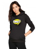Hanorac dama negru - Smile - L, THEICONIC