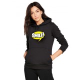 Hanorac dama negru - Smile - XL