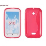 Husa Silicon S-Line Roz Nokia Lumia 510 - Protectie Premium