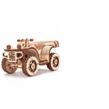 Puzzle 3D mecanic, ATV, WT, lemn, 57 piese