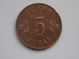 5 AURAR 1965 ISLANDA, Europa