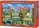 Puzzle 1000 piese Famous Landmarks, castorland
