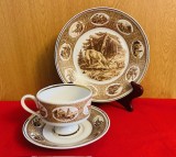 SET DE 3 PIESE DIN PORTELAN FIN WALLENDORF- MARCAJ W 1764 MADE IN GDR