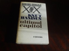 KNUT HAMSUN - ULTIMUL CAPITOL,1983