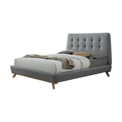 PAT MAXY MODERN DIN STOFA DE CULOARE GRI, CU SALTEA INCLUSA, LIDER FURNITURE, 160 X 200 CM foto