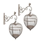 Set doua colivii din fier forjat antik brown XZ-89