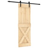 Cumpara ieftin Usa glisanta cu set de feronerie 70x210 cm, lemn masiv de pin