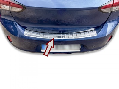 Ornament protectie bara spate/portbagaj crom Opel Corsa F din 2019-04.2023 foto