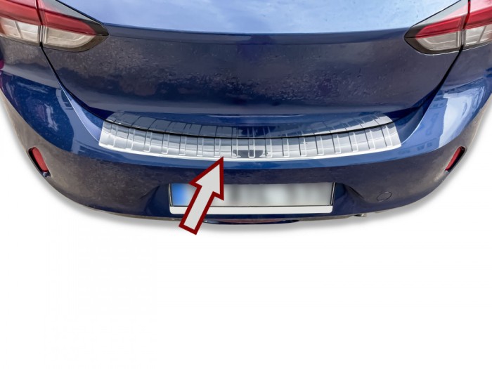 Ornament protectie bara spate/portbagaj crom Opel Corsa F din 2019-04.2023
