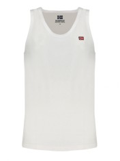 Maiou barbati, cu imprimeu cu logo, Regular fit, Alb (Marime: 2XL) foto