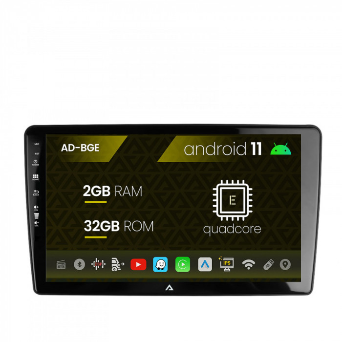 Navigatie Peugeot 307, Android 11, E-Quadcore 2GB RAM + 32GB ROM, 9 Inch - AD-BGE9002+AD-BGRKIT266S