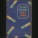 DICȚIONAR DE BUZUNAR ROM&Acirc;N-GERMAN - EDITURA ȘTIINȚIFICĂ