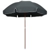 Umbrelă de soare de grădină, st&acirc;lp din oțel, antracit, 300 cm