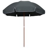 Umbrelă de soare de grădină, st&acirc;lp din oțel, antracit, 300 cm