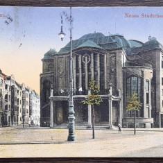 (204) CARTE POSTALA GERMANIA - BOCHUM - NOUL TEATRU AL ORASULUI - 1913