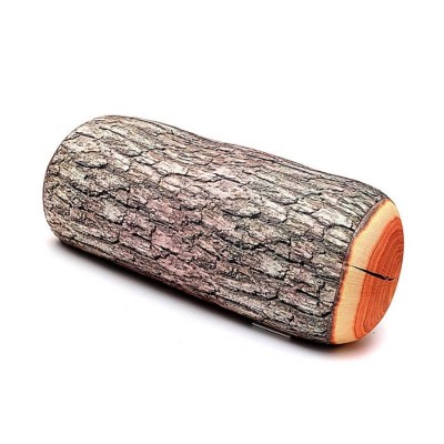 Perna decorativa, in forma de bustean, 36 x 16 cm foto