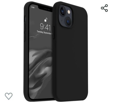 Husa silicon antisoc cu microfibra interior pentru Iphone 15 Plus Negru foto