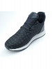Adidasi GUESS Men High Top Fashion Sneakers _ Black Woven Fabric, 42.5, Negru