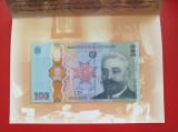 100 LEI - 2019 - I.C. Bratianu - DESAVARSIREA MARII UNIRI - Pliant + Plic BNR