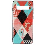 Husa Samsung Galaxy S10 Plus Flamingo, Protectie UV, Sticla Copiata