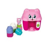 Cumpara ieftin Set de constructie Clementoni Soft Clemmy - Pisicuta, cu cuburi moi si lavabile