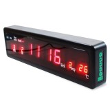 Ceas electronic de perete cu afisaj LED FOXMAG24&reg;