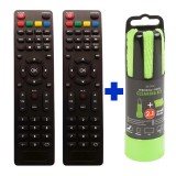 Pachet 2 telecomenzi LCD-LED Nei/Vortex/Schneider + KIT curatare ecrane MNC, 150 ml, laveta 21 x 21 cm