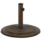 Baza de umbrela, bronz, 45x45x30, fonta GartenMobel Dekor, vidaXL