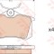 Set placute frana,frana disc PEUGEOT 207 (WA, WC) (2006 - 2016) TRW GDB1973